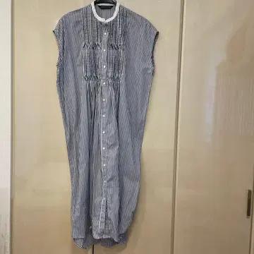 mizuiro ind 스트라이프 셔츠 원피스