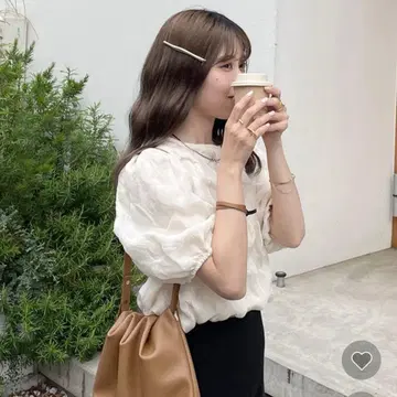 nugu aimey 웨이브 반팔 상의