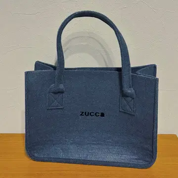 ZUCCA 네이비 펠트 토트백