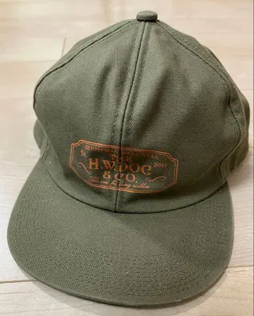 THE H.W.DOG & CO 캡 카키 로고 모자 스냅백