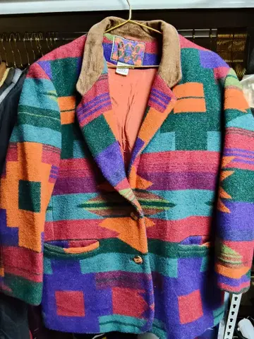 East west 네이티브 무늬 울 자켓 도미니카 제조