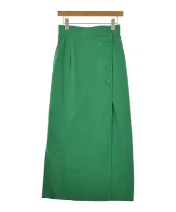 THREE SQUARE 롱 맥시 길이 스커트 여성용