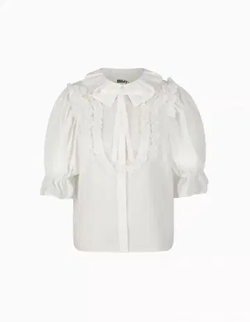 Bibiy REBECCA FRILL BLOUSE 화이트 비비 블라우스