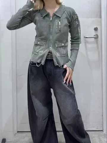 [ X-girl ] 엑스걸 집업 상의 긴팔 트레이닝복