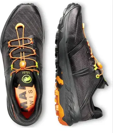[ 새상품 ] MAMMUT 트레일 러닝화 UK8 블랙