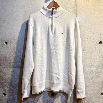 Tommy Hilfiger 하프 지퍼 니트 스웨터 XL