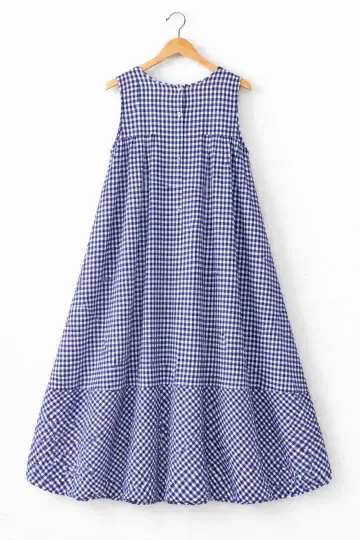 사만사 모스모스 깅엄 체크 원피스 grin ichi HIYORI