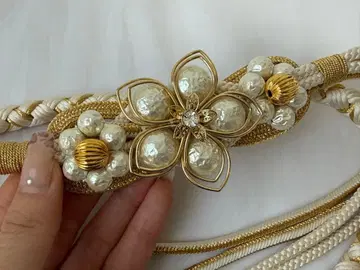 후리소데 오비 장식 골드 이치쿠라