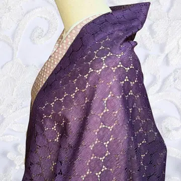 레이스 코트 얇은 겉옷 모몽가 코트 긴 겉옷 일본 의류 코트 포도 보라색