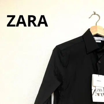 [미사용 새상품] 택 포함 ZARA 2 긴팔 블랙 셔츠 S 사이즈