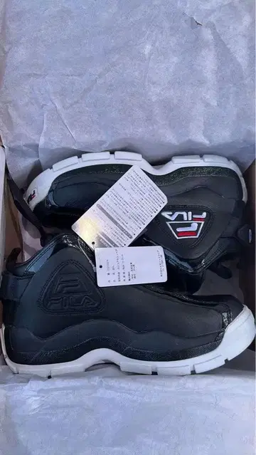 FILA 블랙 스니커즈 US 6.5