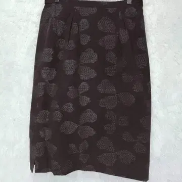 기에몽 미디 스커트 브라운 [ M ] 일본풍 패턴 도트 허리밴딩 일본제