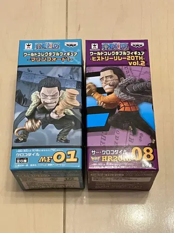 원피스 월드 컬렉터블 피규어 크로커다일 2종 세트 새상품 미개봉