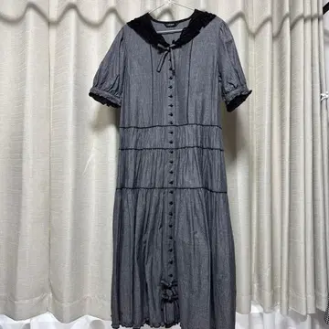 핑크하우스 바지 데님 세일러 원피스