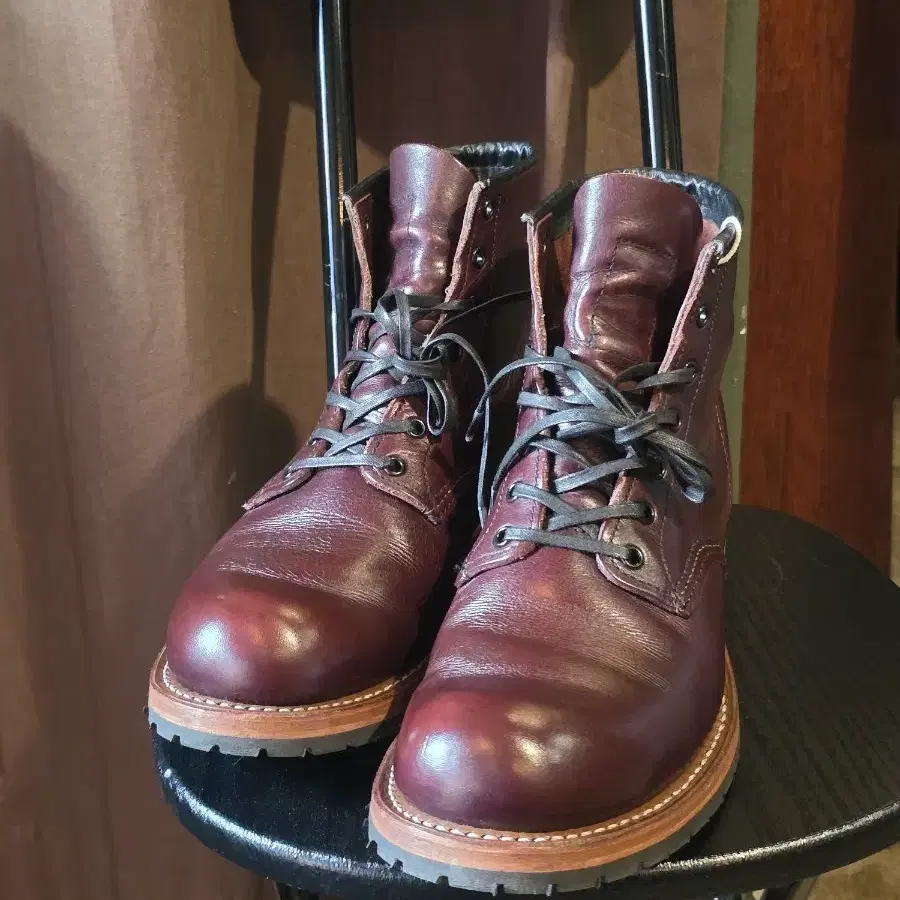 Red Wing Beckman Excalibur Black Cherry Boots Men\'s Sz 10.5D 9419 Leather SECOND Red wing leather beckman - Gem main image 3