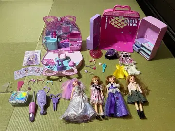 리카짱 드레스룸 유메이로 헤어 메이크업 백 기타 인형 세트 묶음 판매