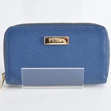 FURLA 훌라 지갑 코인 케이스 라운드 지퍼 블루 여성용