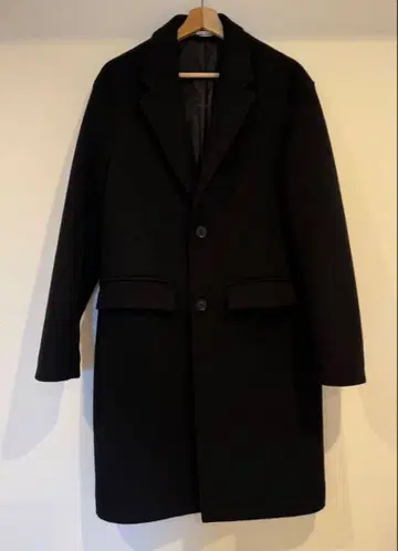 ZARA 남성용 블렌드 체스터 코트 S