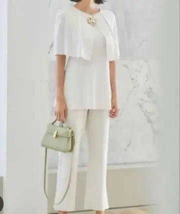 셀포드 케이프 니트 풀&팬츠 니트 셋업