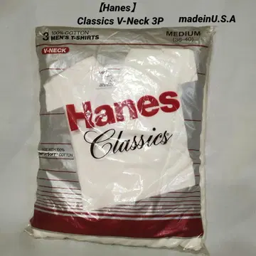 [Hanes] 80's 헤인즈 T셔츠 V넥 빈티지 3팩