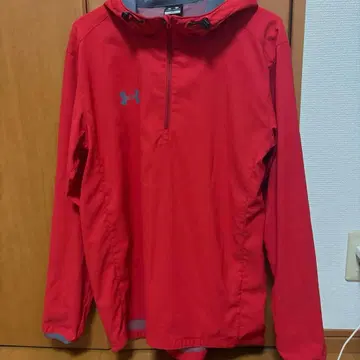 UNDER ARMOUR 레드 후드티 MD