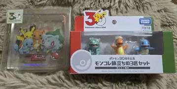 미개봉 새상품 포켓몬 30주년 몬코레 여정의 3마리 아크릴 세트