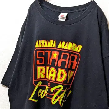 헤인즈 알타미라 아카데미 스타 레이디 T셔츠 블랙 2XL 구제 의류