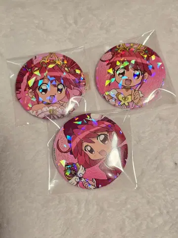 신비한 별의 쌍둥이 공주 트리 빌리지 파인 캔뱃지 3종