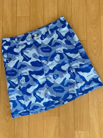 마크앤로나 MARK&LONA 스커트 카모플라주 파랑 골프