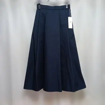 23구 네이비 플레어 롱 스커트 36 세탁 가능 [미사용 새상품]