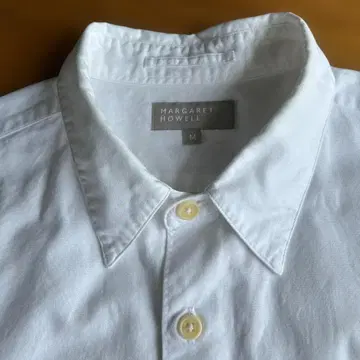 MARGARET HOWELL 마가렛호웰 긴팔 코튼 셔츠 화이트