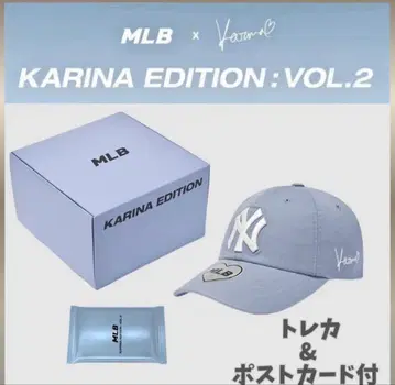 카리나 X MLB 시그니처 언스트럭처 볼캡 블루