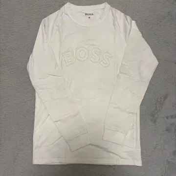 [새상품급] HUGO BOSS 보스 로고 화이트 롱T 사이즈 M