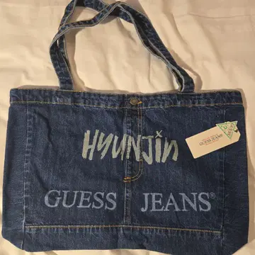Hyunjin 현진 Guess Jeans 한정판 데님 토트백