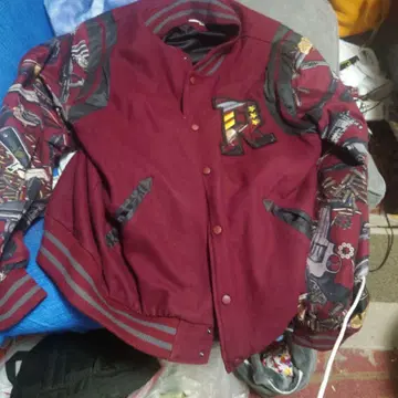 Reason XXL 바시티 자켓 버건디