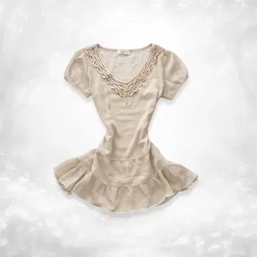 페어리 그런지 모리걸 시스루 비침 튜닉