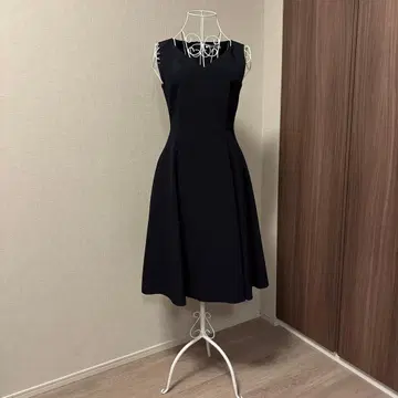 FOXEY NEW YORK 폭시 슬리브리스 원피스 다크 네이비