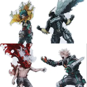 바쿠고 카츠키 시가라키 토무라 데쿠 올마이트 아크릴 MEGA 피규어 W