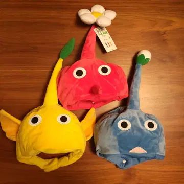 피크민 코스프레 모자 3색 세트