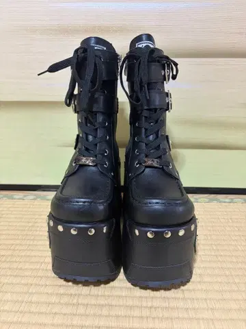 요스케 통굽 레이스업 부츠 L 24.5cm 미사용