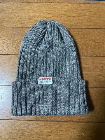 KNOW WAVE 그레이 니트 모자 니트 캡