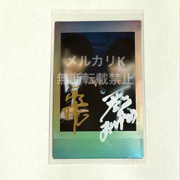 무대 텀블링 친필 사인 폴라로이드 타카노 아키라 니시메 슌