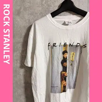 ROCK STANLEY 프렌즈 사진 프린트 T셔츠 반팔