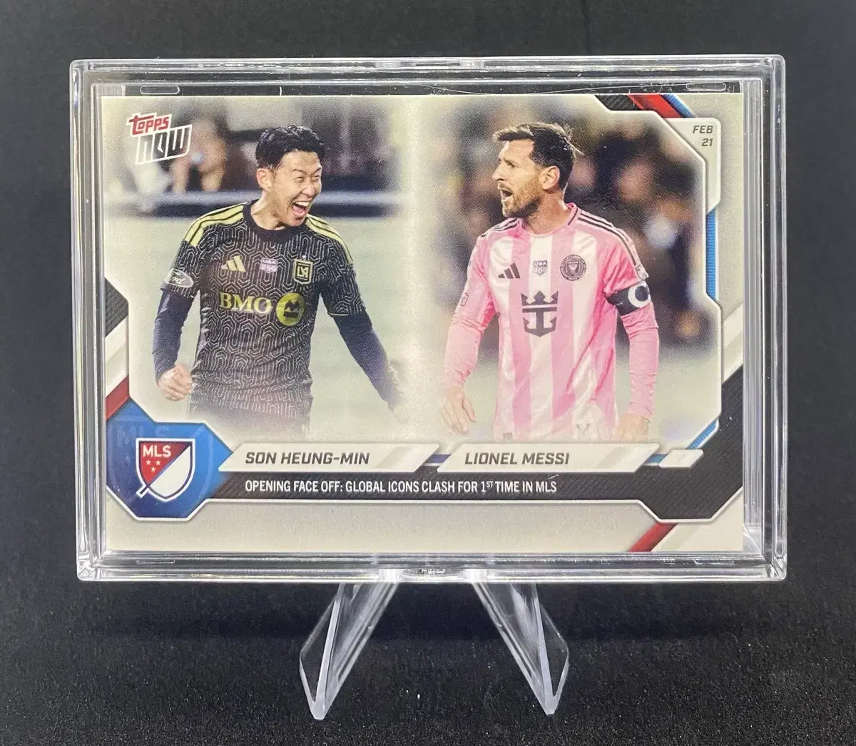 Topps now 손흥민/메시 MLS 카드