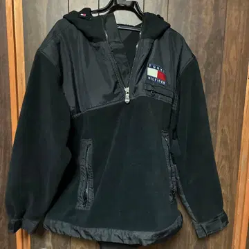 TOMMY HILFIGER 플리스 자켓 L 블랙