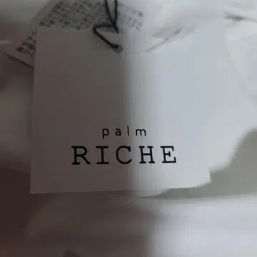 palm RICHE 레이스 밑단 화이트 상의