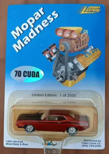 Johnny Lightning 70 CUDA 한정판 미니카
