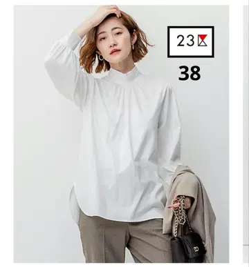 23구 23KU [세탁 가능] 하이넥 폼 롱 T셔츠 38