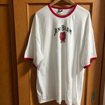 레어 링거T Jim Beam 티셔츠 2XL 화이트
