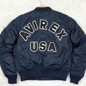 새상품급 아비렉스 빅 로고 백 로고 MA-1 봄버 자켓 M